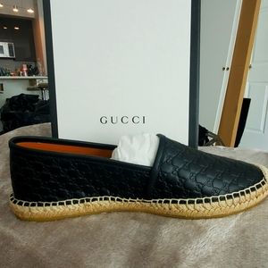 Gucci Leather Espadrilles